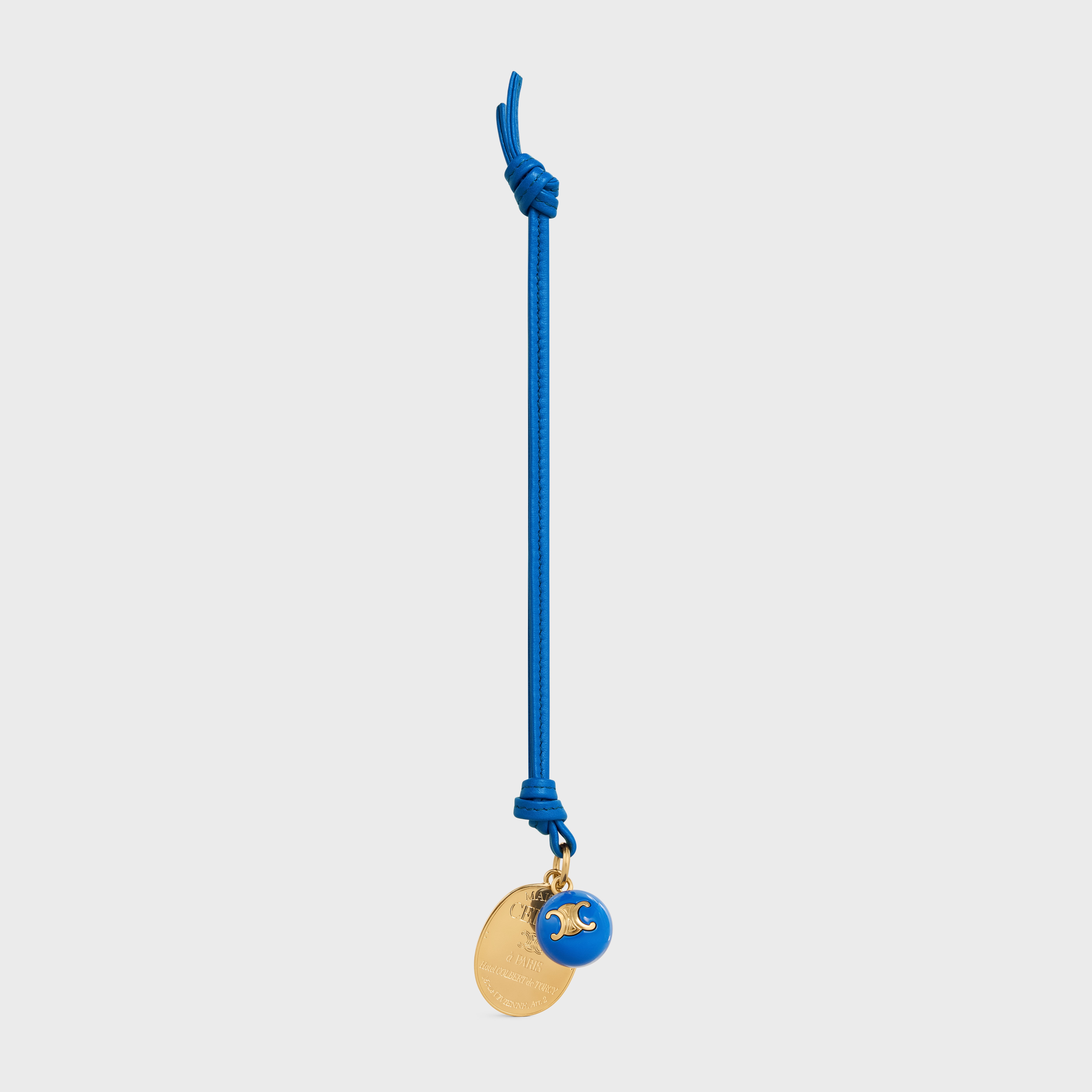 MAISON CELINE MEDALLION CHARM IN SMOOTH LAMBSKIN AND METAL - ULTRA
